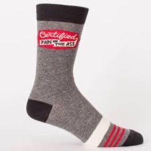 BLUE Q Certified Pain in the Ass Socks NWT